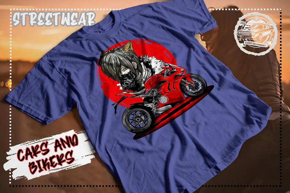 Camiseta de calle de coches y motos 11