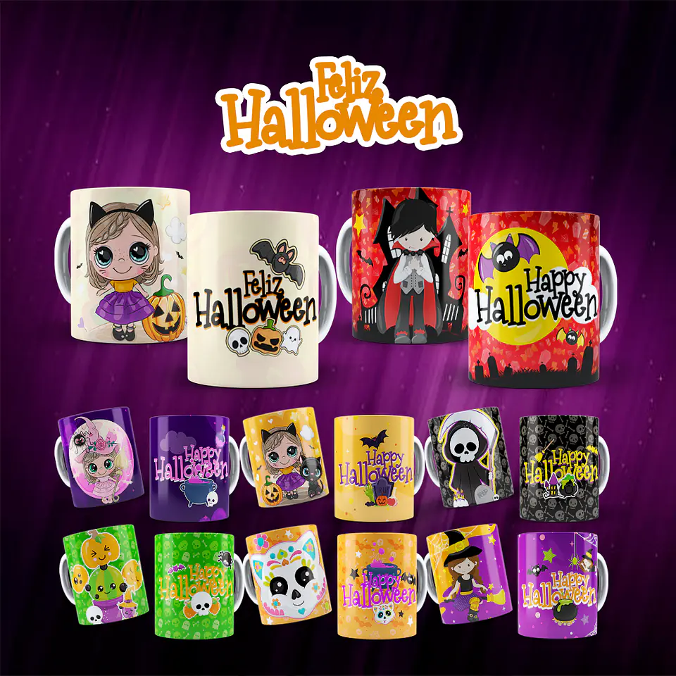 Canecas Feliz Halloween 1