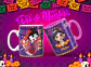Caneca Halloween Personagens Caveira mexicana - Thumbnail 11