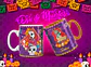 Caneca Halloween Personagens Caveira mexicana - Thumbnail 12