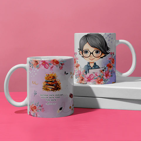 Caneca Professores Watercolor
