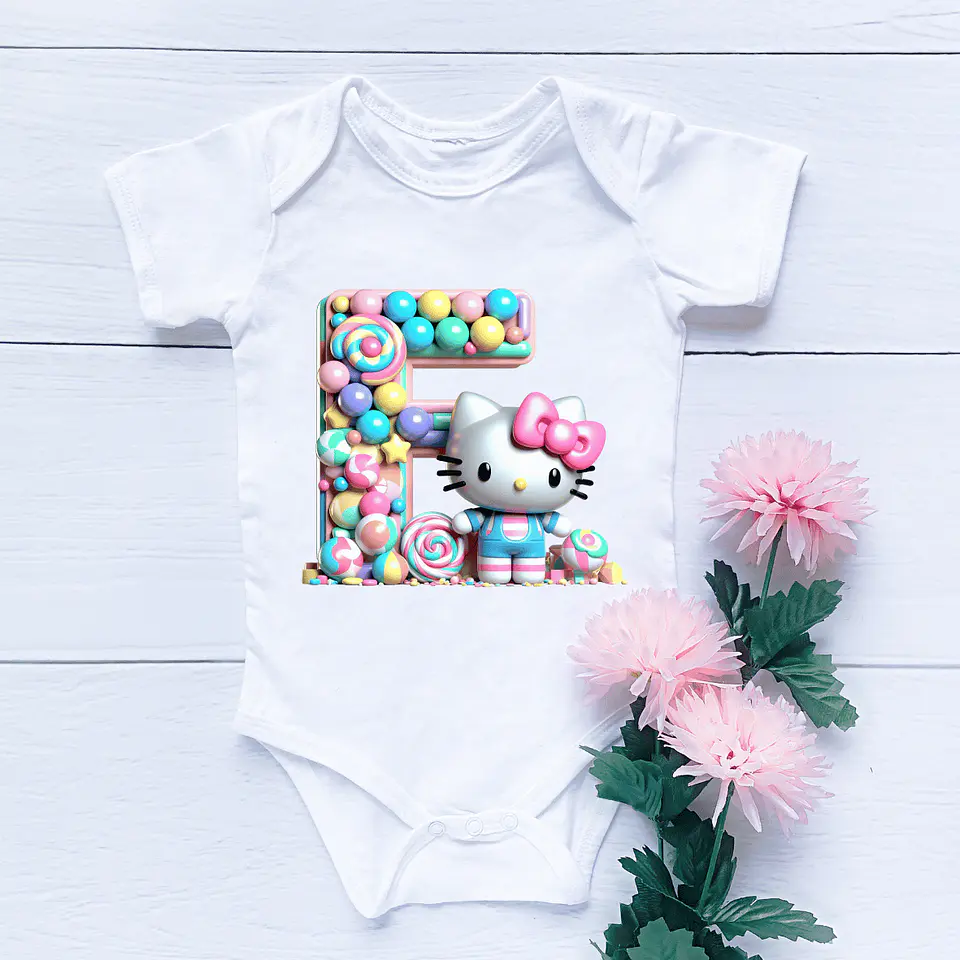 Body Hello Kitty Com Letras 6