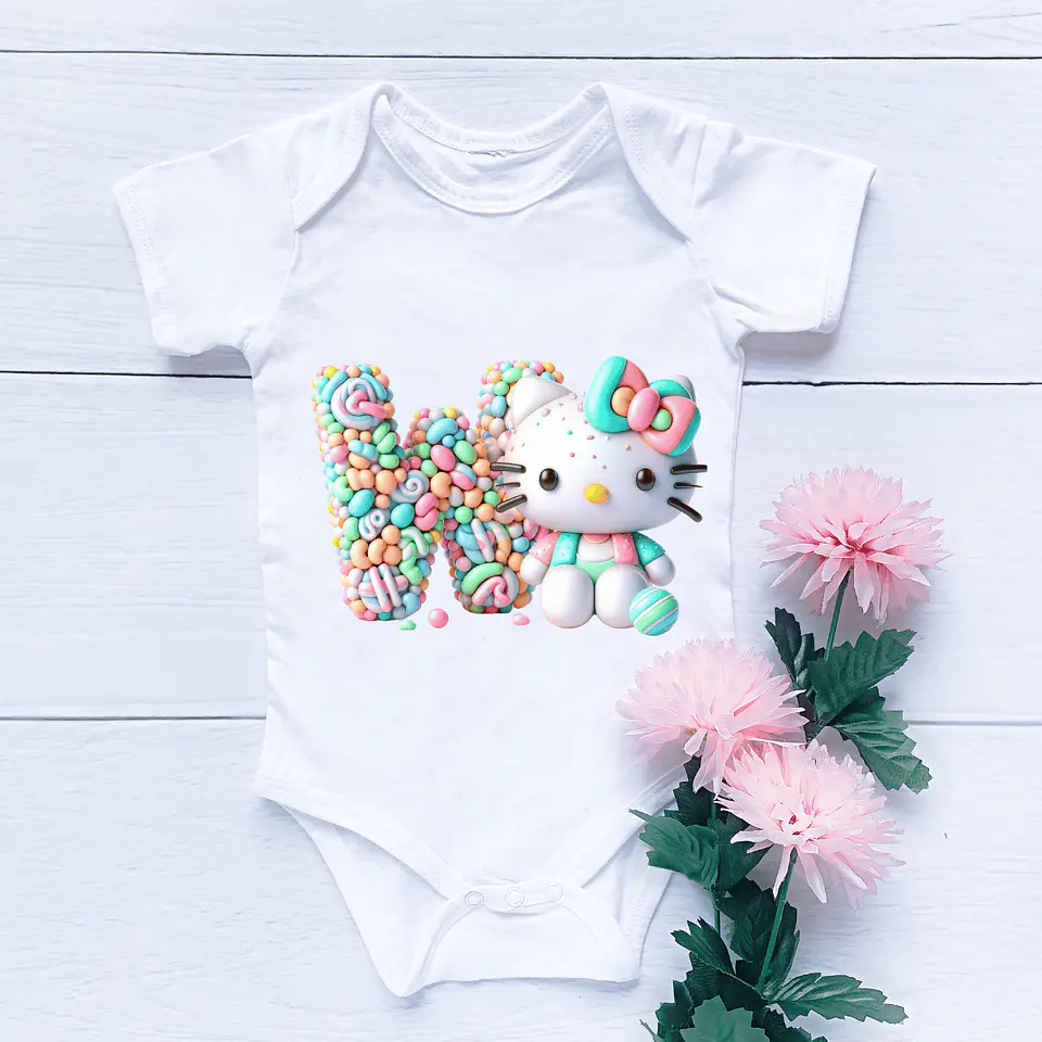Body Hello Kitty Com Letras 22