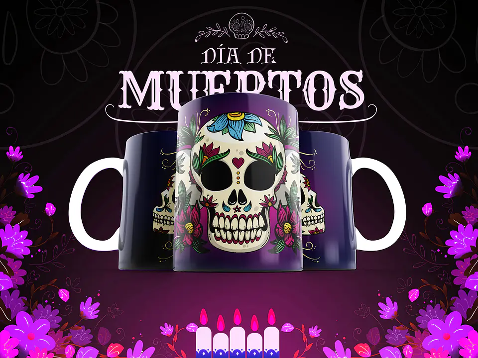 Canecas Caveiras Mexicanas 6