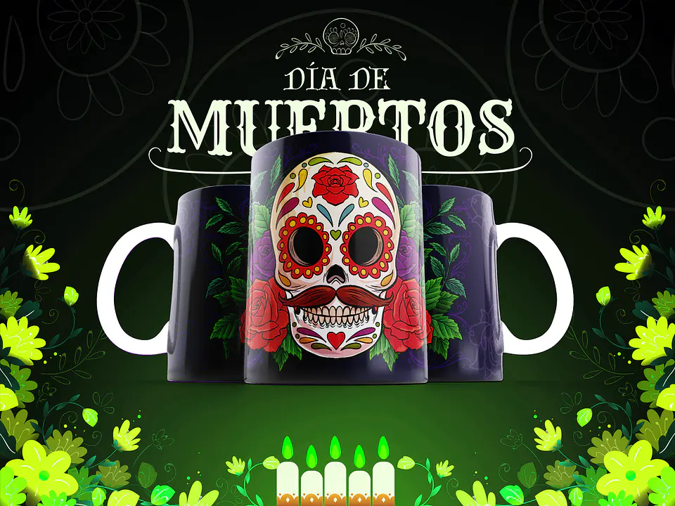 Canecas Caveiras Mexicanas 7