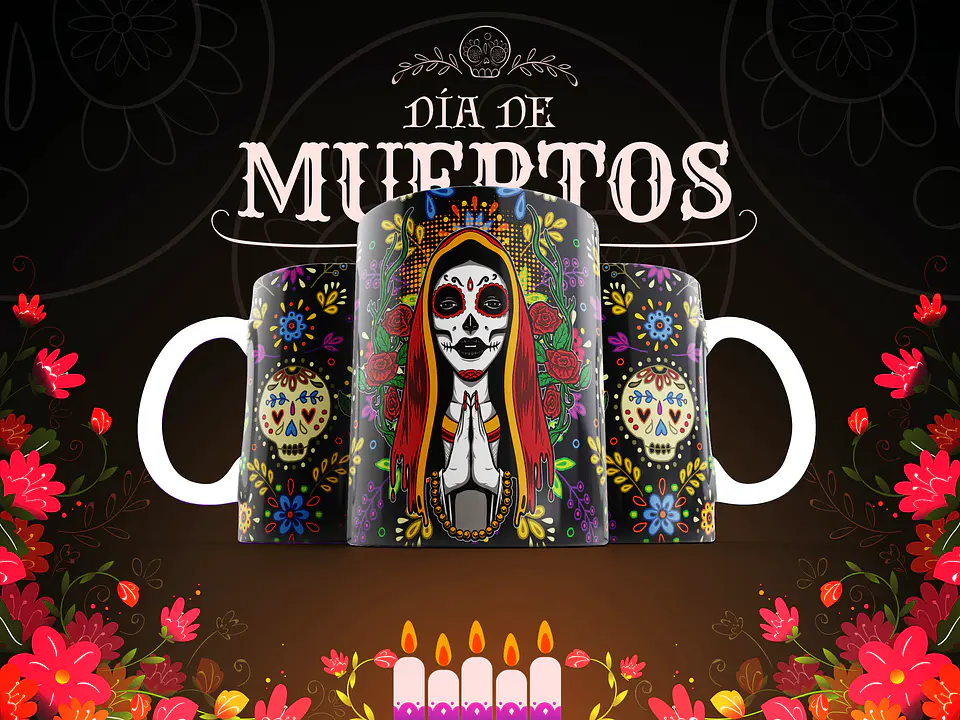 Canecas Caveiras Mexicanas 15