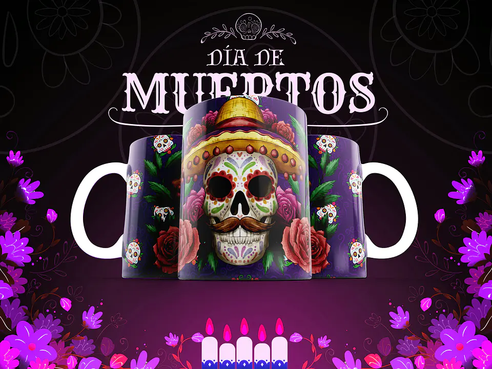 Canecas Caveiras Mexicanas 16