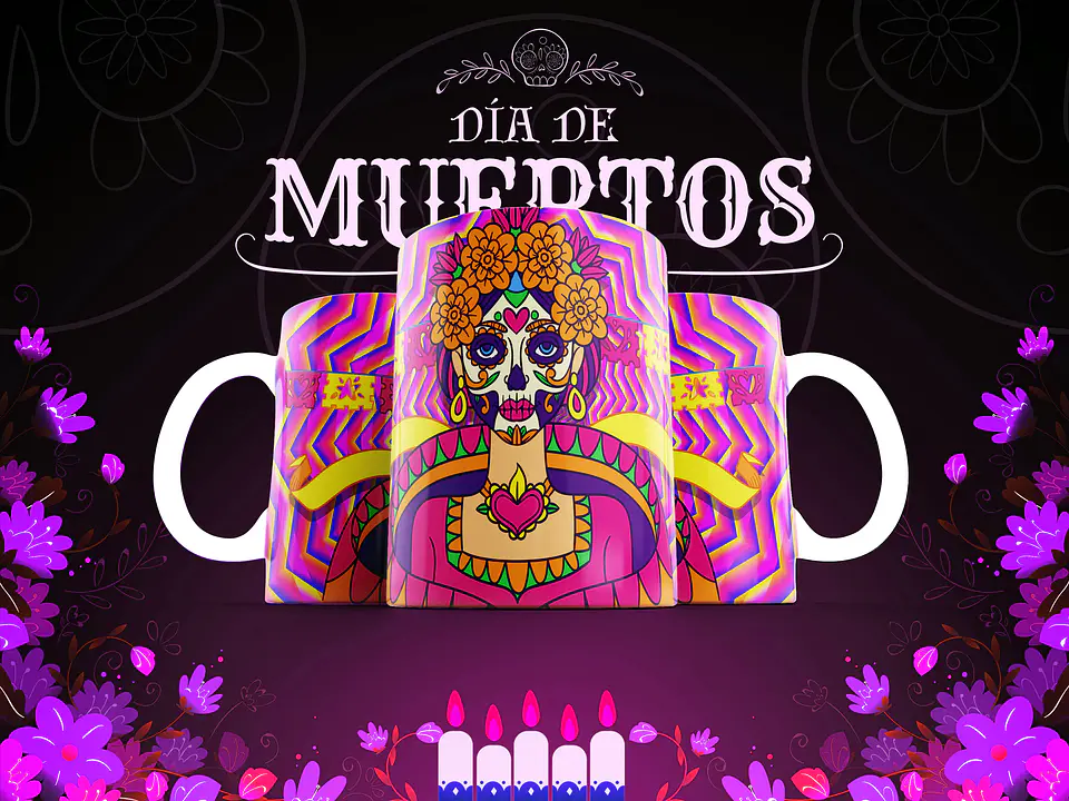 Canecas Caveiras Mexicanas 17