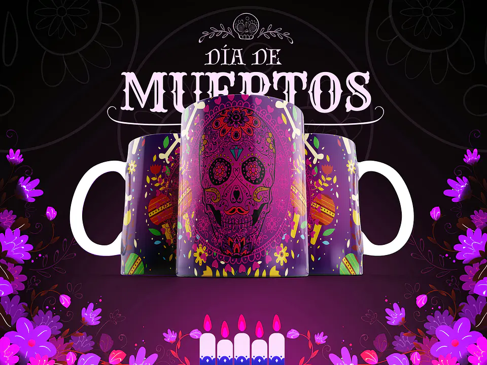 Canecas Caveiras Mexicanas 18