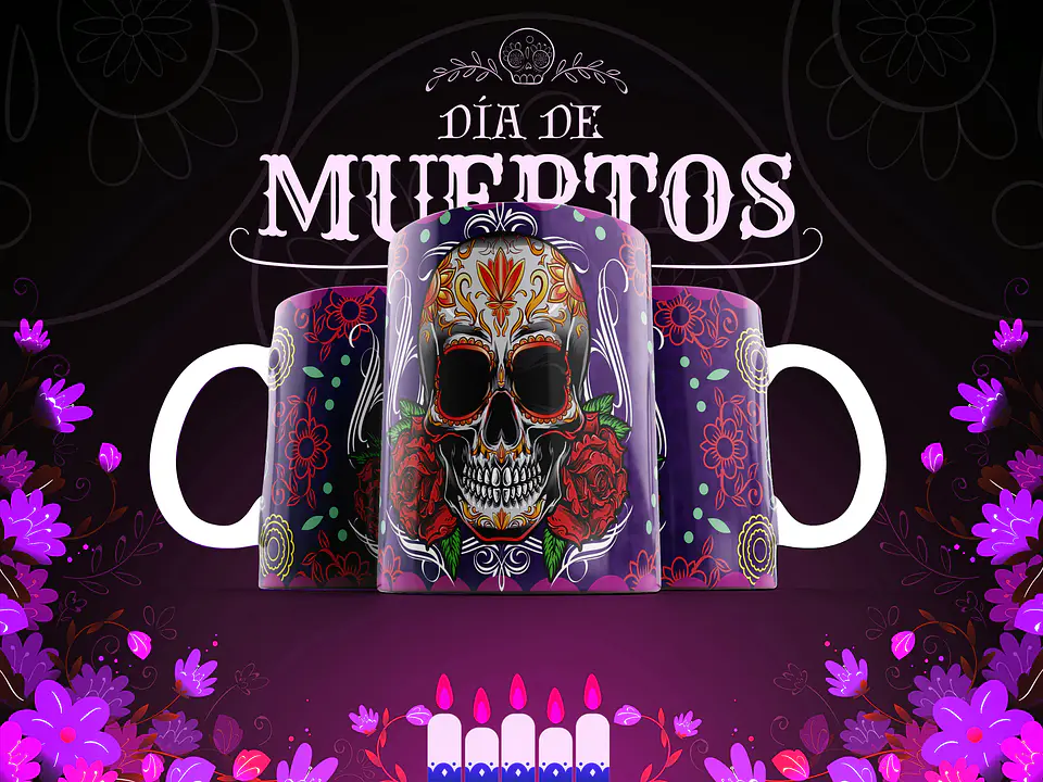 Canecas Caveiras Mexicanas 19