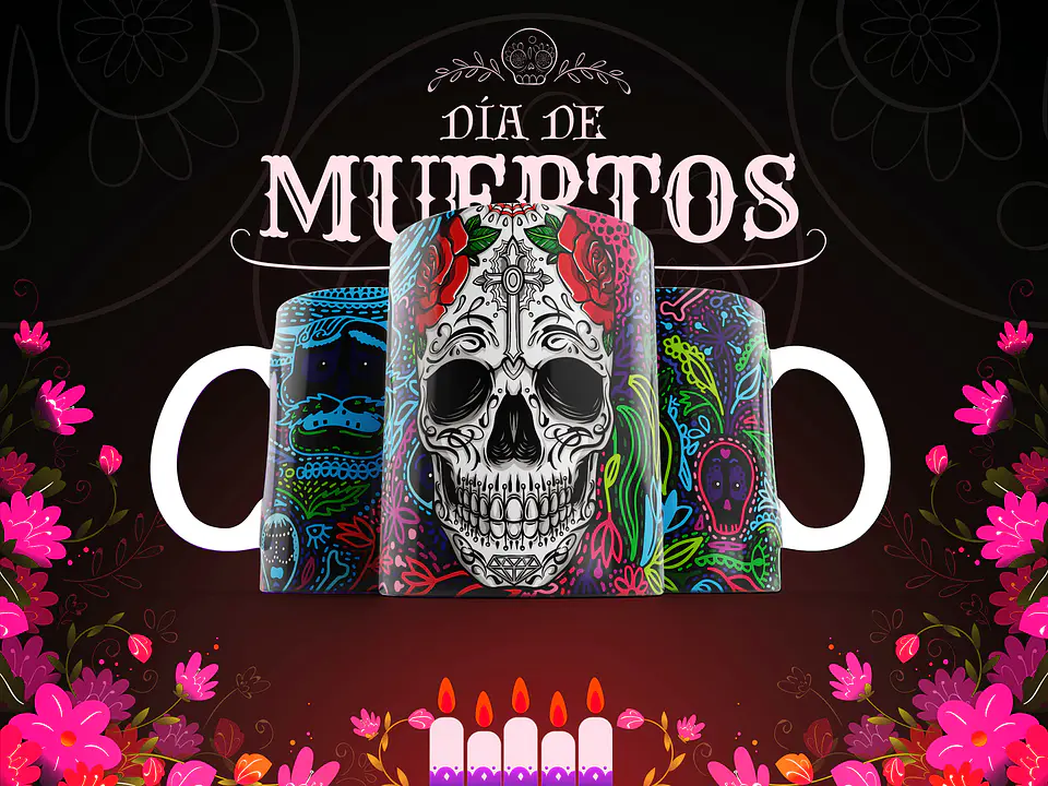 Canecas Caveiras Mexicanas 20