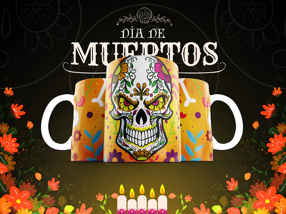 Canecas Caveiras Mexicanas 21