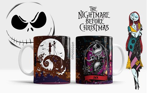 Canecas o estranho mundo de jack Halloween