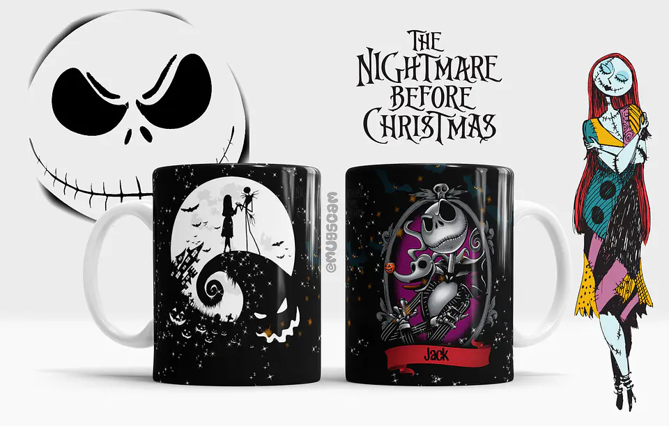 Canecas o estranho mundo de jack Halloween 2