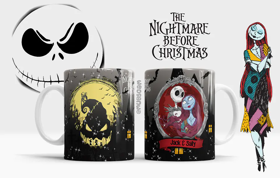 Canecas o estranho mundo de jack Halloween 4