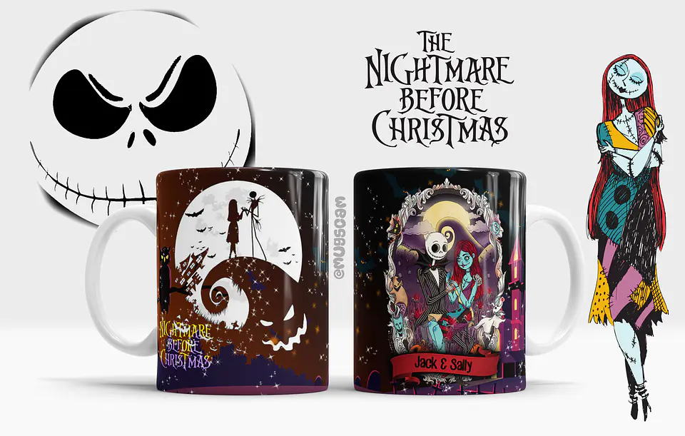 Canecas o estranho mundo de jack Halloween 5