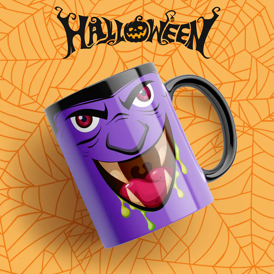 Caneca Monstrinhos Halloween 3