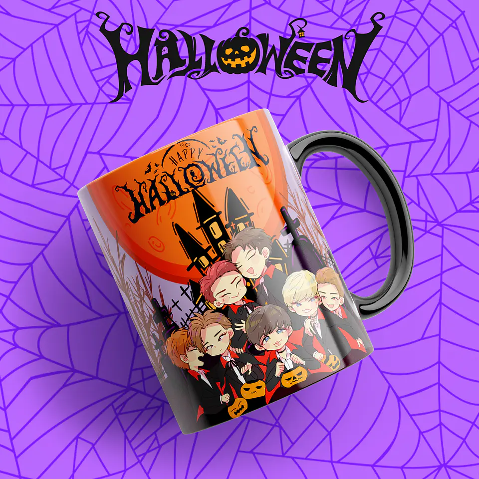 Caneca Monstrinhos Halloween 9