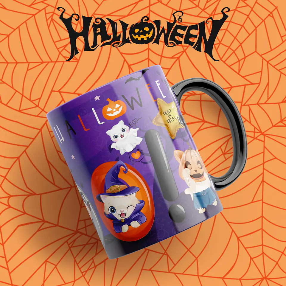 Caneca Monstrinhos Halloween 16