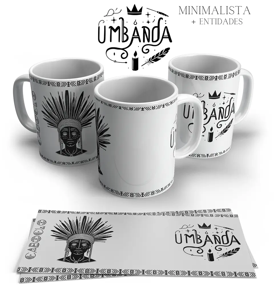 Caneca Umbanda Minimalista 14
