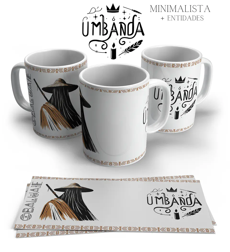 Caneca Umbanda Minimalista 18