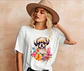 T-shirt de Cães Flores - vignette 4