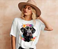 T-shirt de Cães Flores - vignette 16