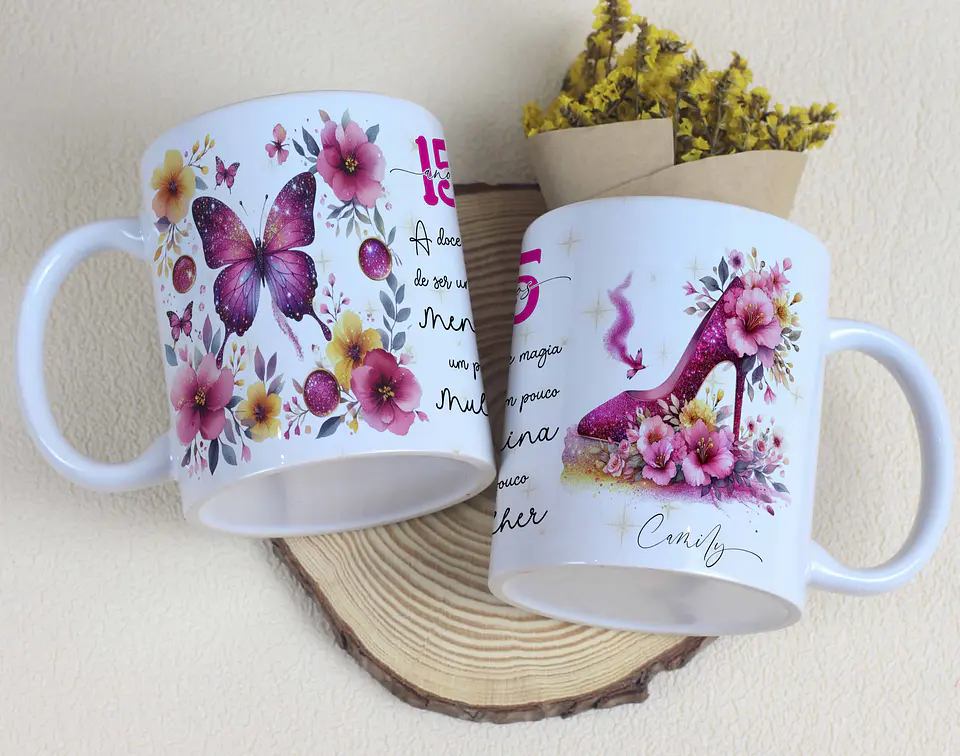 Caneca 15 anos 15
