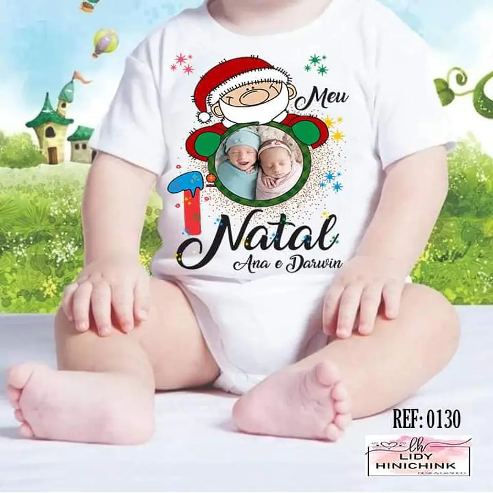 Body Meu primeiro Natal Lidy 2