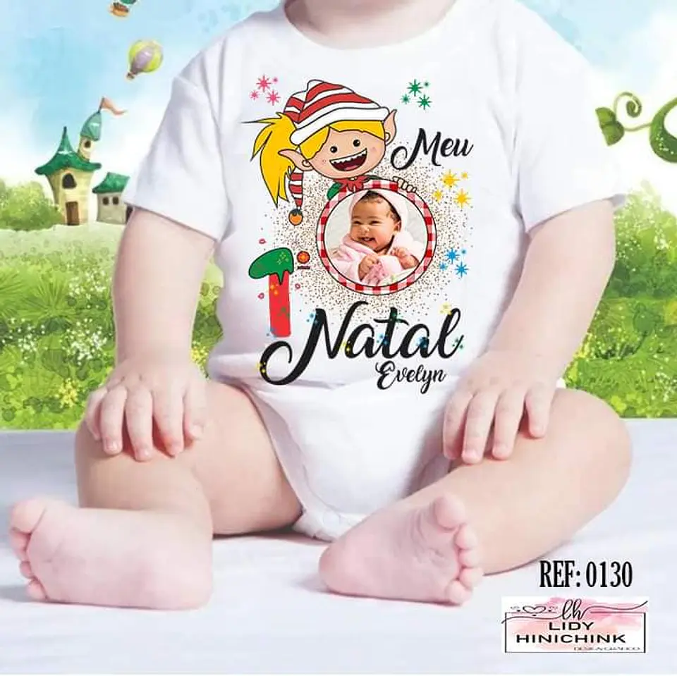 Body Meu primeiro Natal Lidy 3