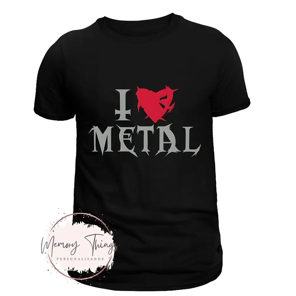 T-shirt I ❤️ Metal 1