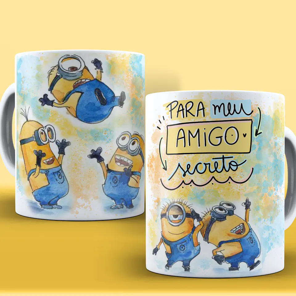 Caneca Amigo Secreto Personagens 2