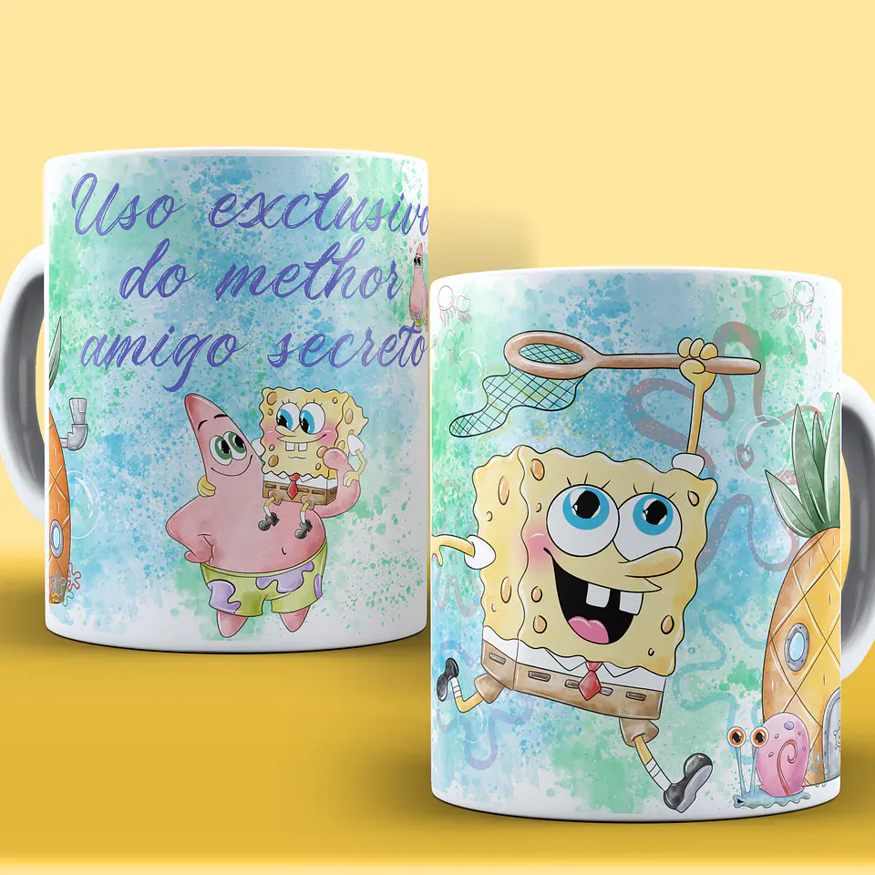 Caneca Amigo Secreto Personagens 6