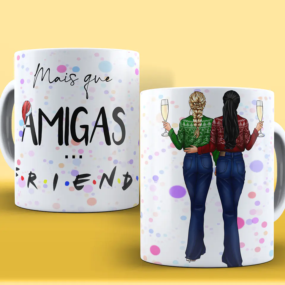 Caneca Amigo Secreto Personagens 8