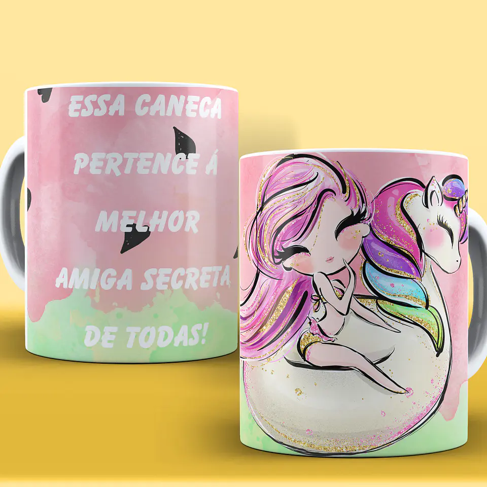 Caneca Amigo Secreto Personagens 10