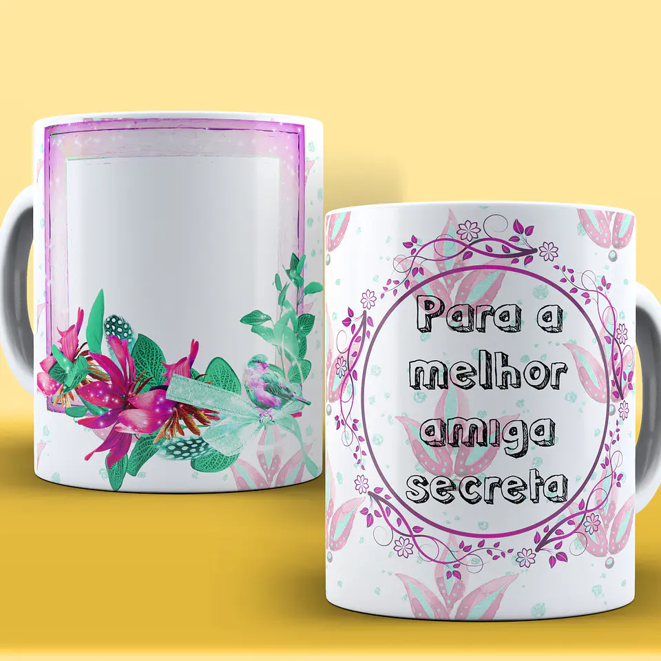 Caneca Amigo Secreto Personagens 12