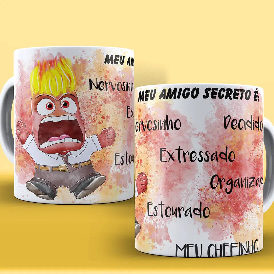 Caneca Amigo Secreto Personagens 14