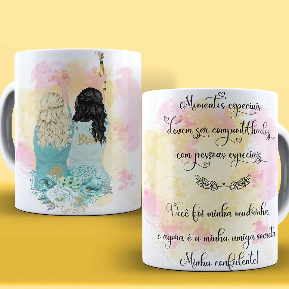 Caneca Amigo Secreto Personagens 16