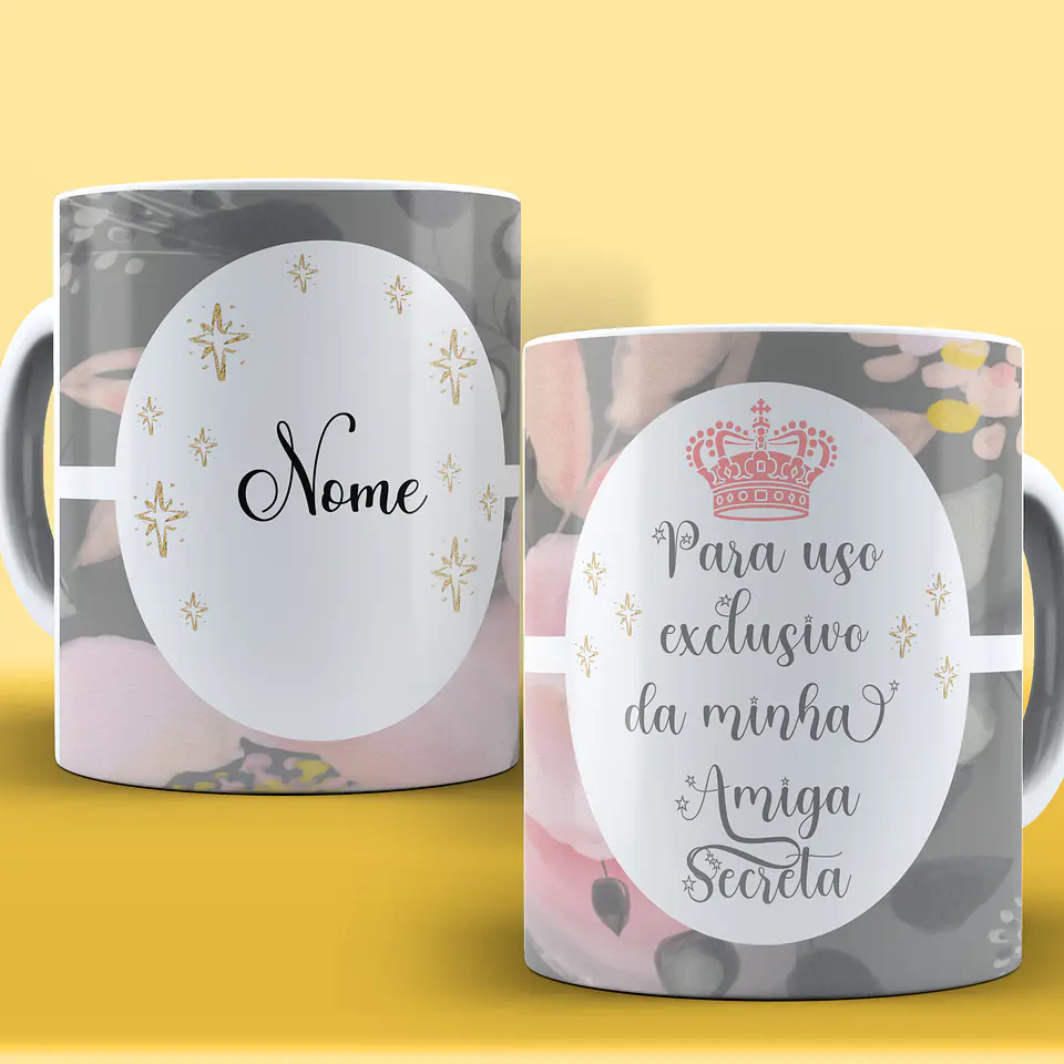 Caneca Amigo Secreto Personagens 17