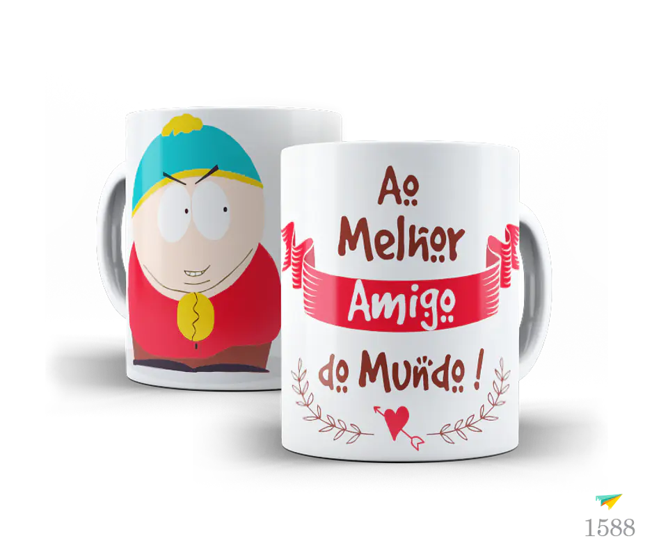 Caneca Amigo Secreto Personagens 2 3