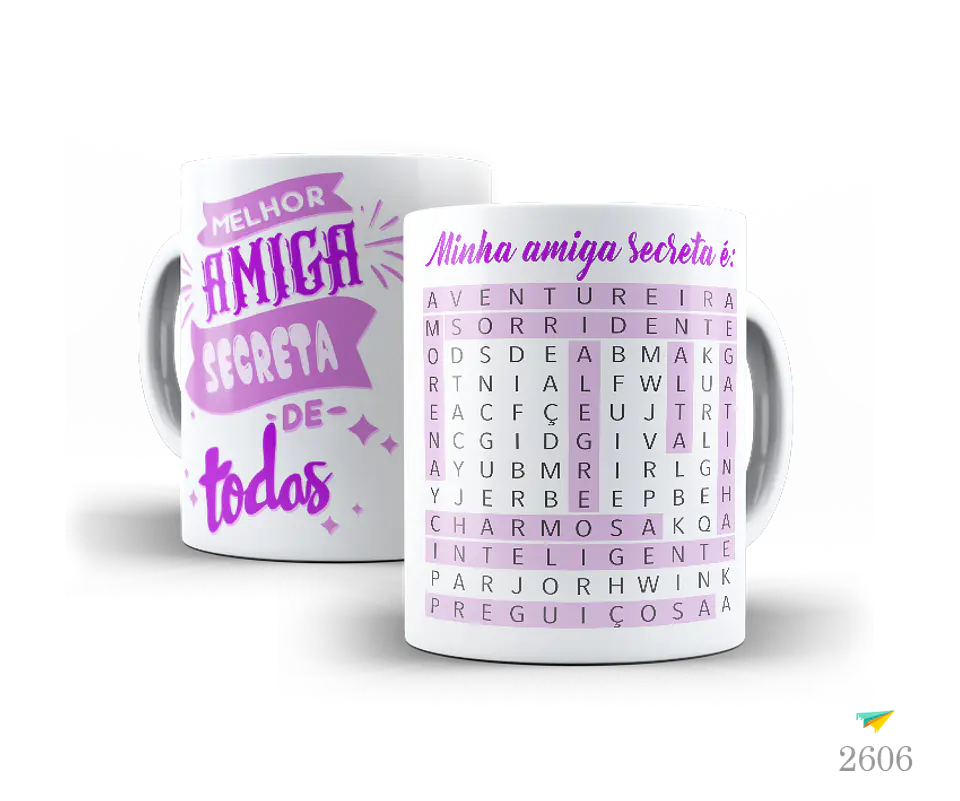 Caneca Amigo Secreto Personagens 2 6