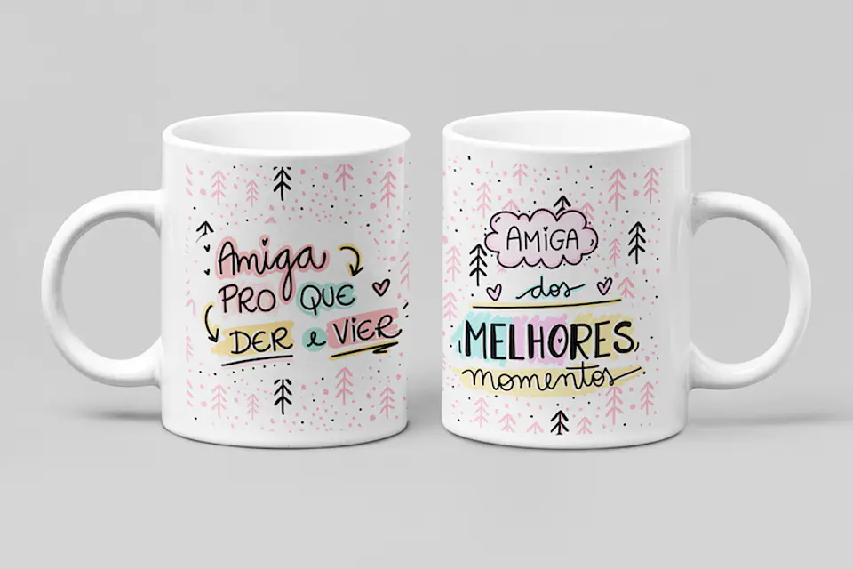 Coleção Caneca Amizade Pack 02 19