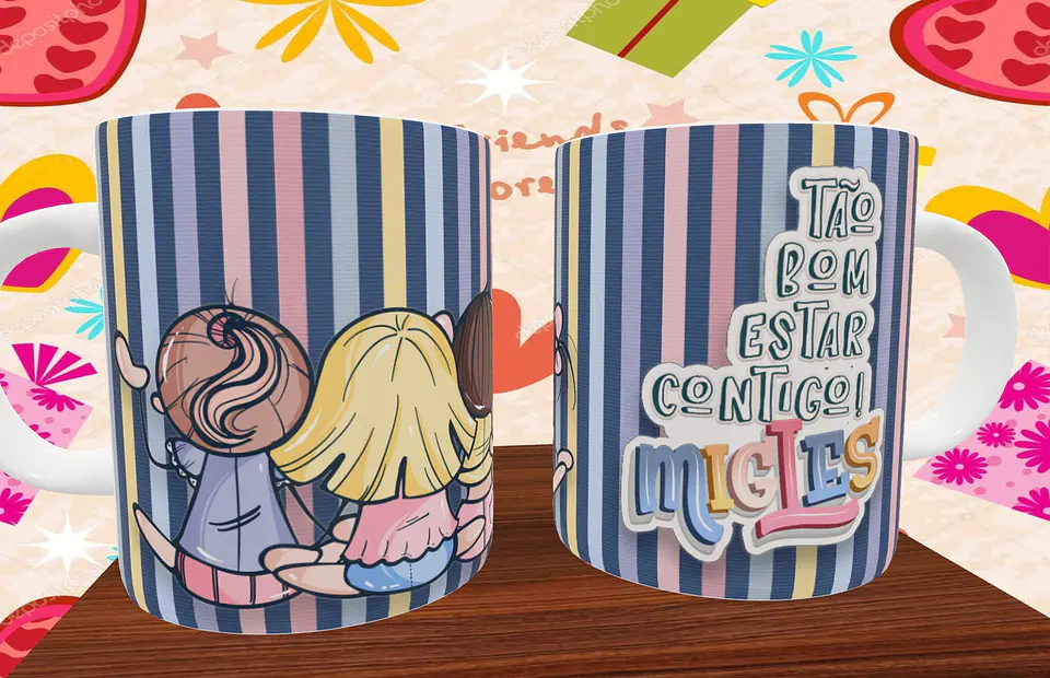 Coleção Caneca Amizade Pack 04 8