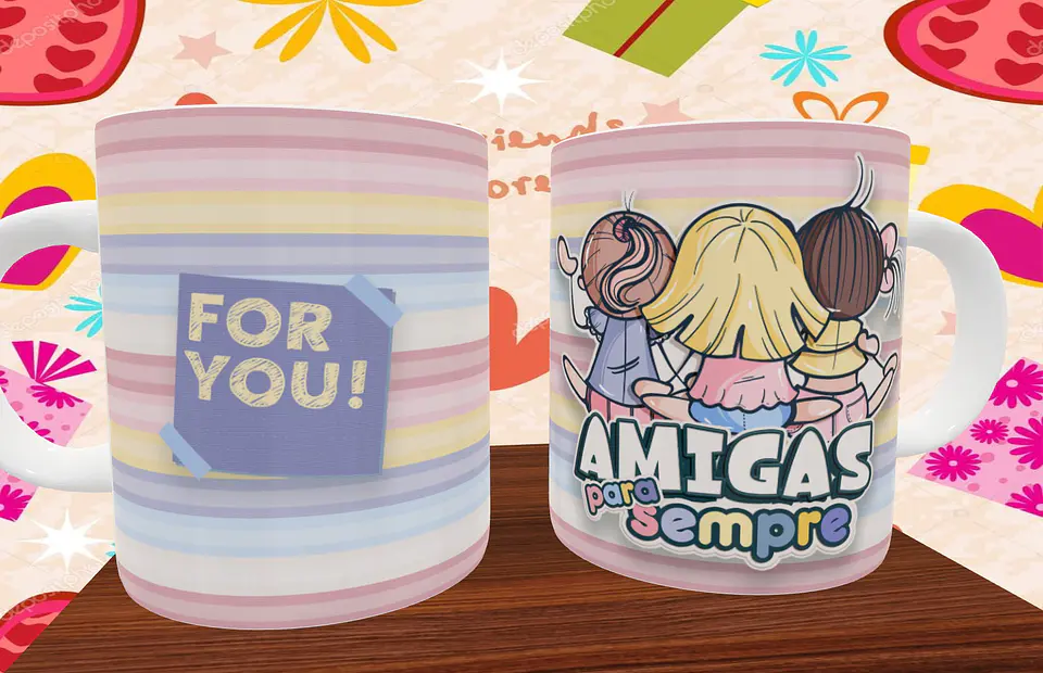 Coleção Caneca Amizade Pack 04 10