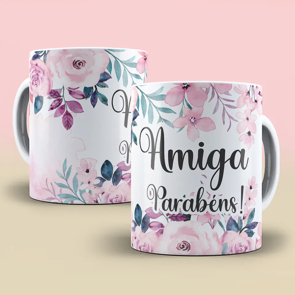 Caneca Amiga Parabéns 2
