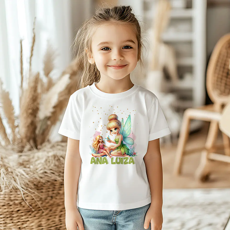 T-shirt Infantil Personagens Princesas Menina 8