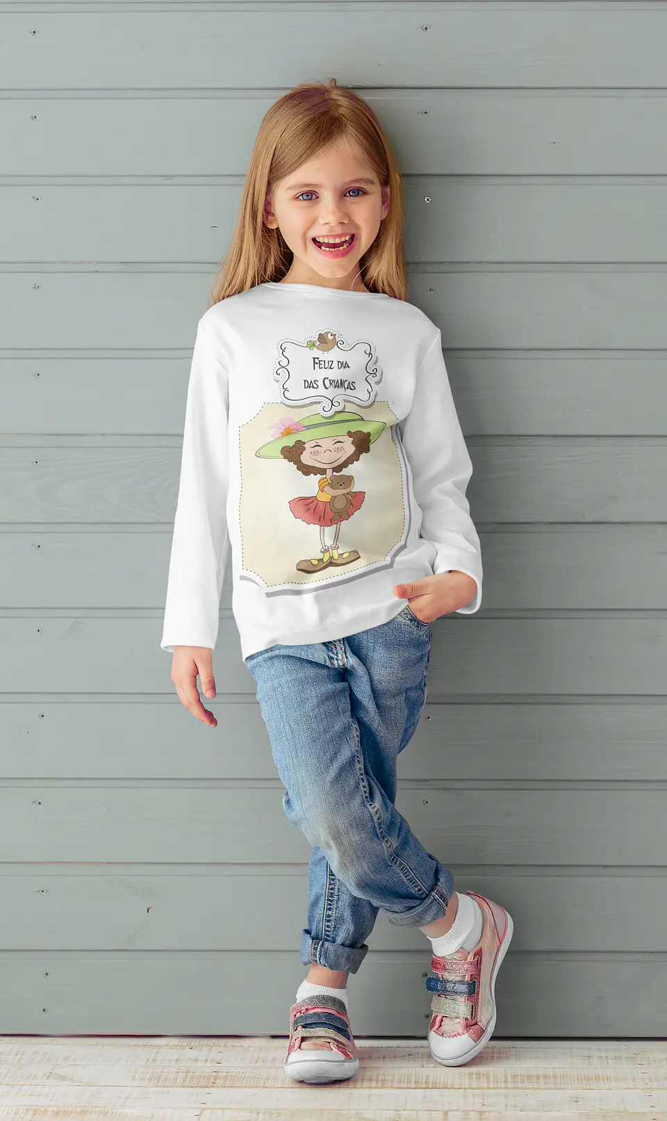 T-shirt Infantil Menina Manga Curta 9