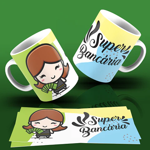 Caneca Profissões Bonecos Col. 01