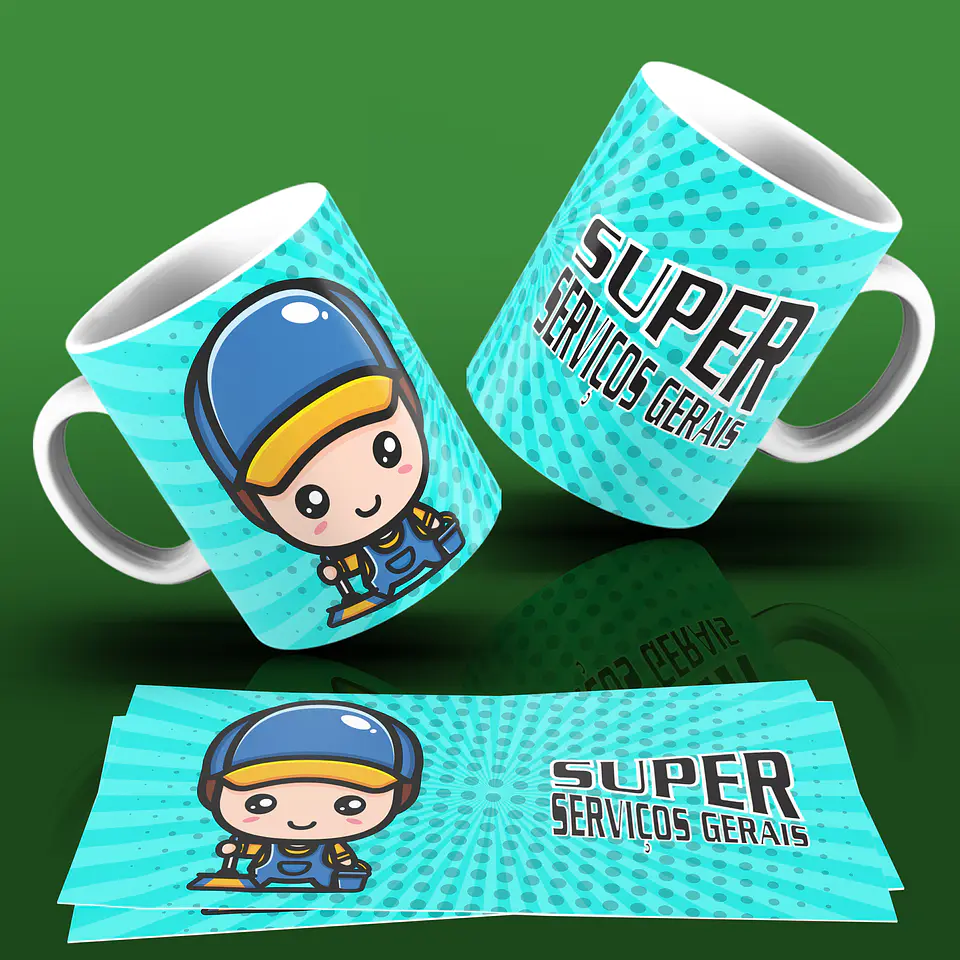 Caneca Profissões Bonecos Col. 02 14