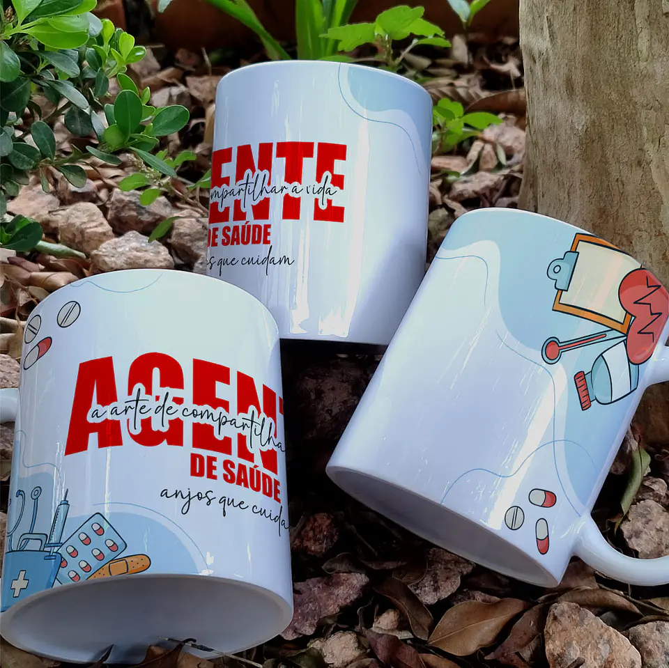 Caneca Profissões Agente de Saúde 3